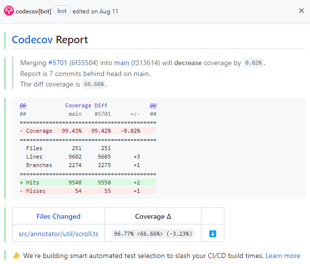 Codecov 리포트